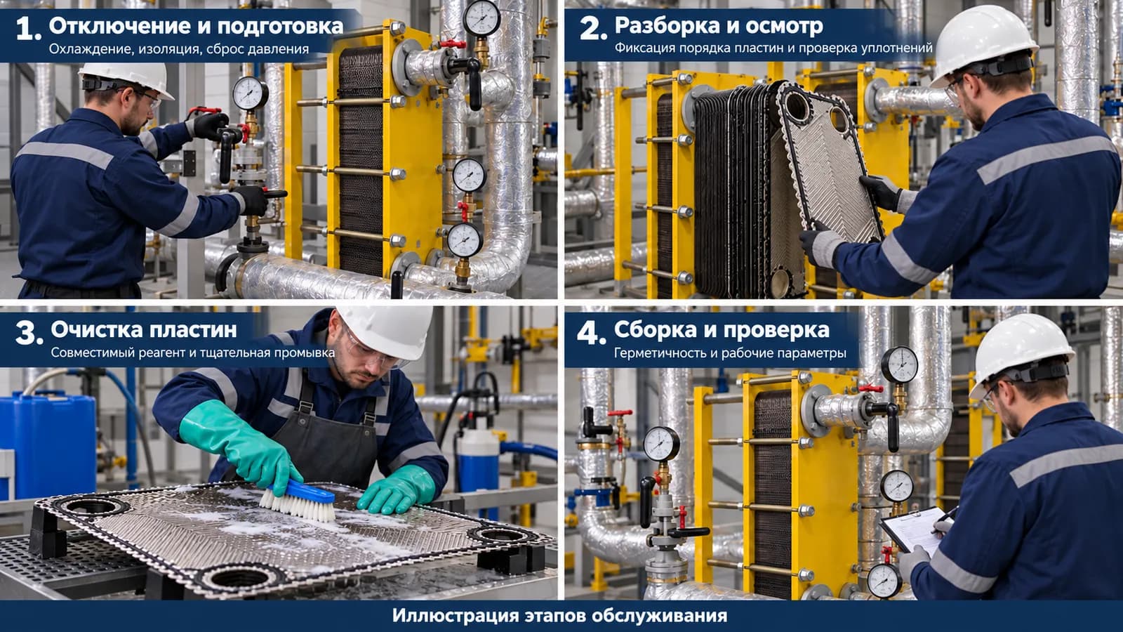 Промывка пластнчатого теплообменника